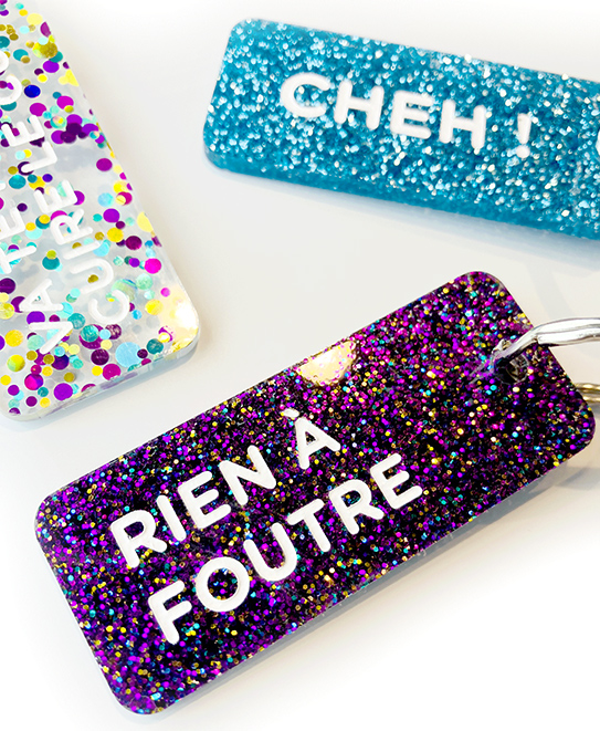 PORTE-CLÉ  RIEN À FOUTRE 