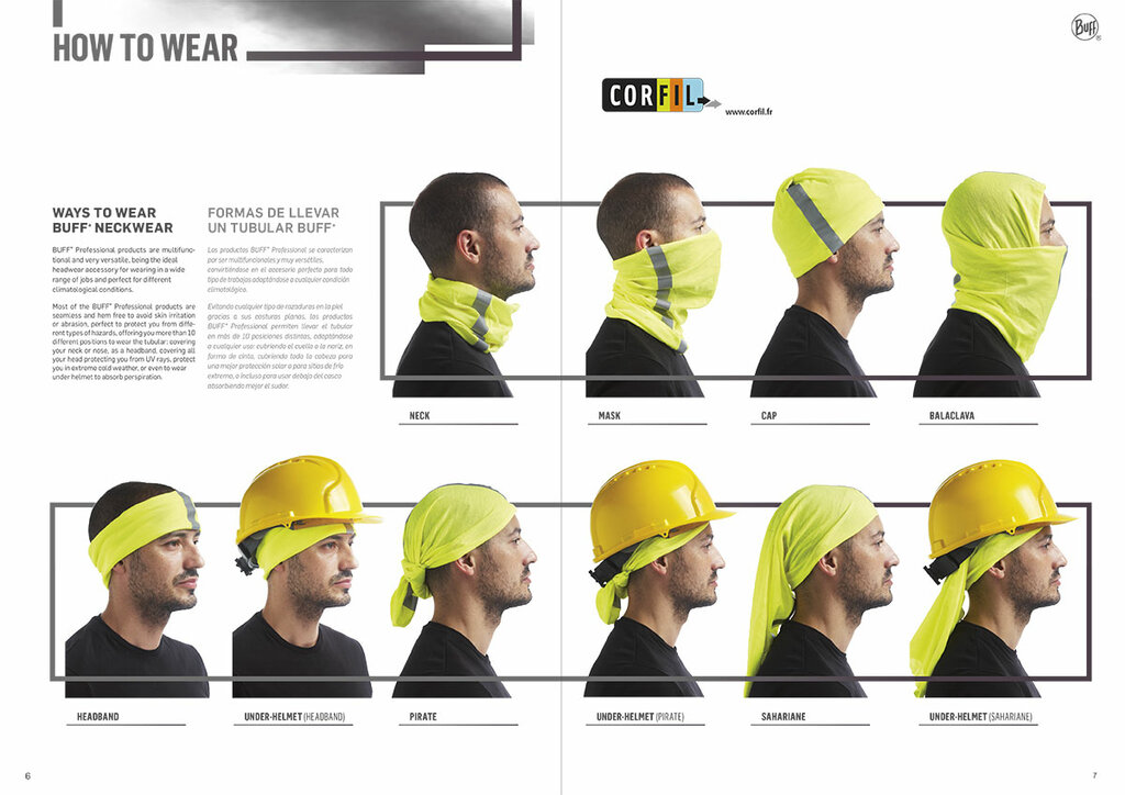 Catalogue BUFF PROFESSIONAL Tour de cou multifonctions - CORFIL