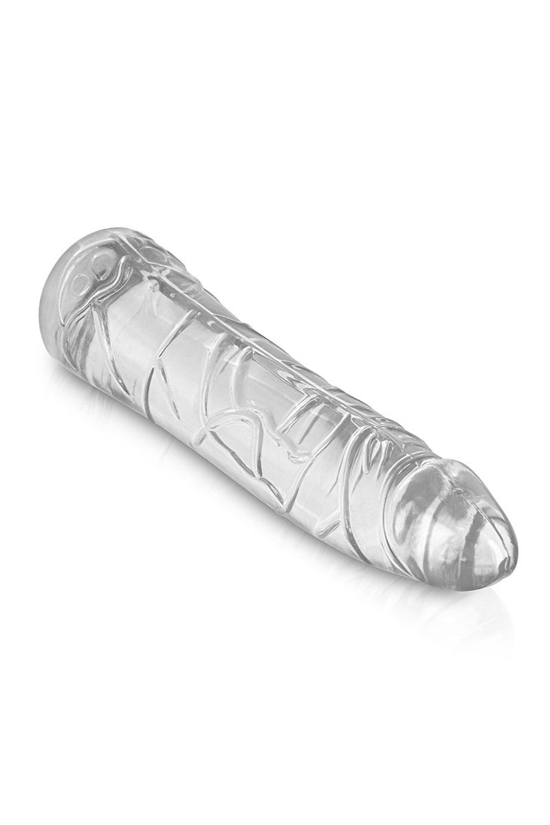 gode-courbé-jelly-cristal-18,5cm-pas-cher
