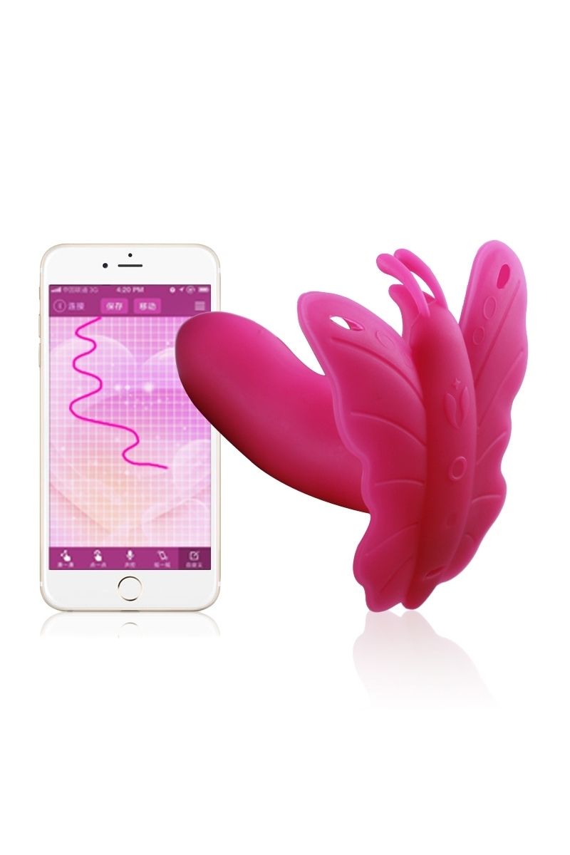 stimulateur-clitoridien-connecté-papillon-rose