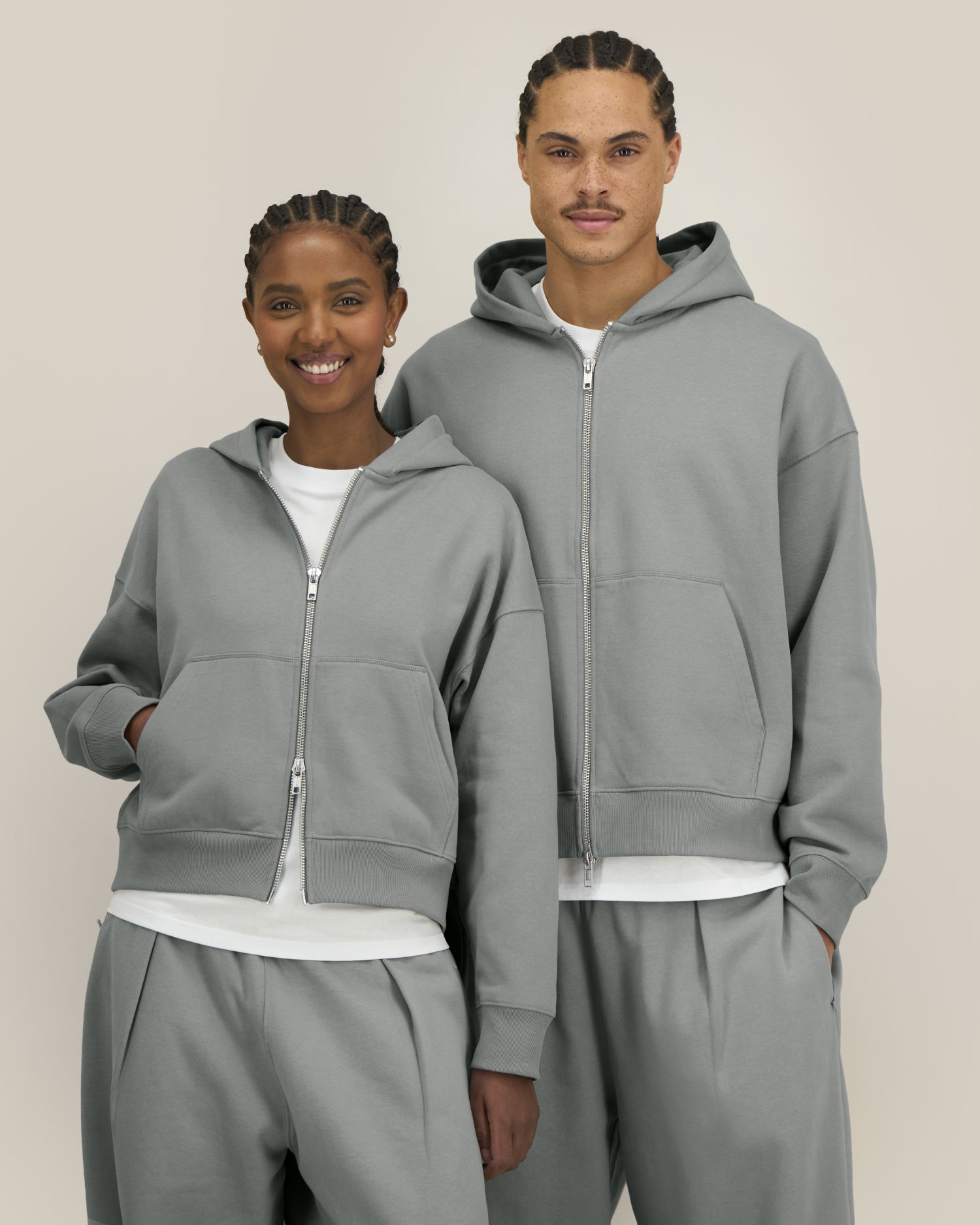 Sweat zippé à capuche bio unisexe Fronter – Stanley/Stella