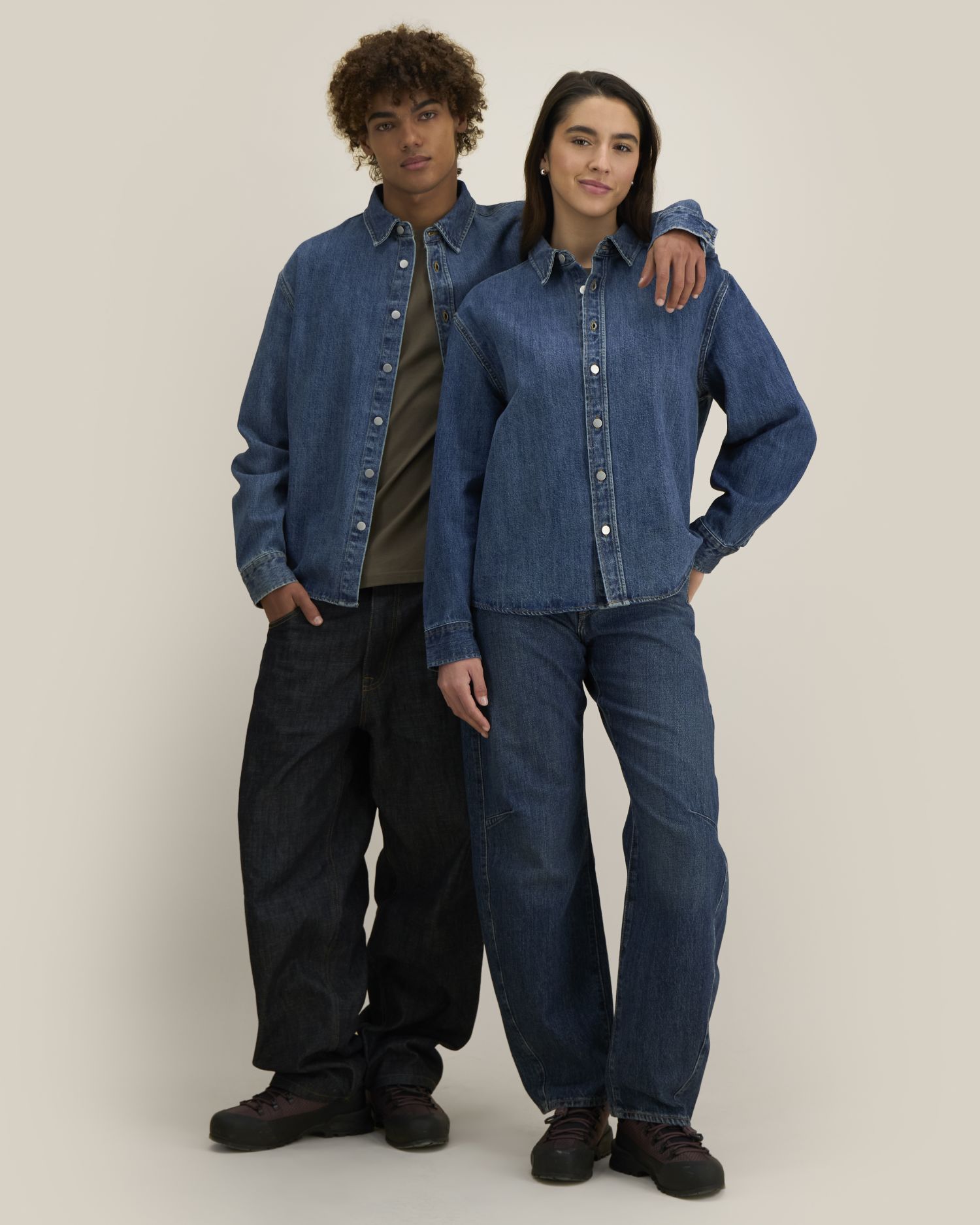 Surchemise en jean bio unisexe Palmer – Stanley/Stella