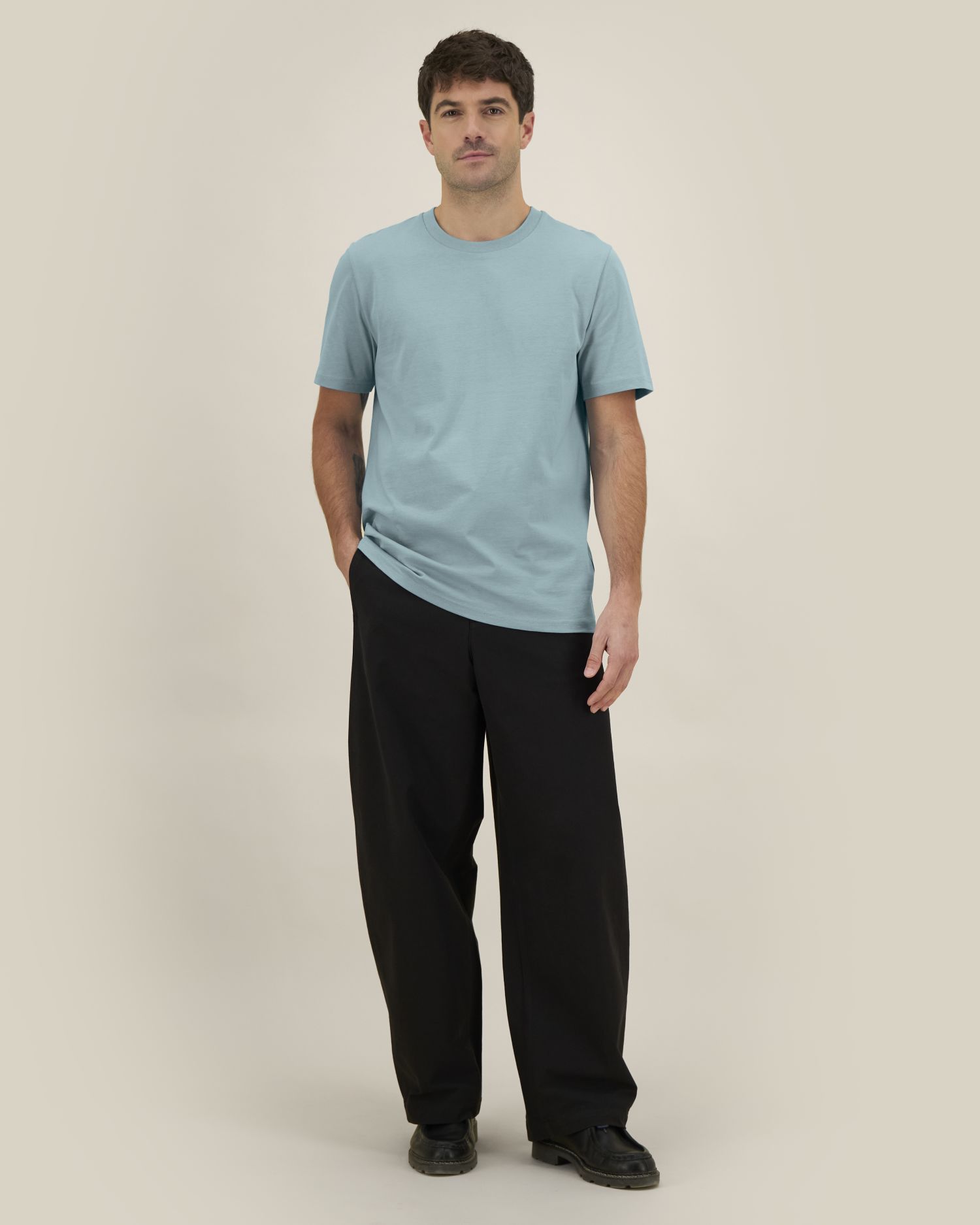T-shirt bio unisexe Creator 2.0 Stanley/Stella personnalisable, coloris Bleu galet