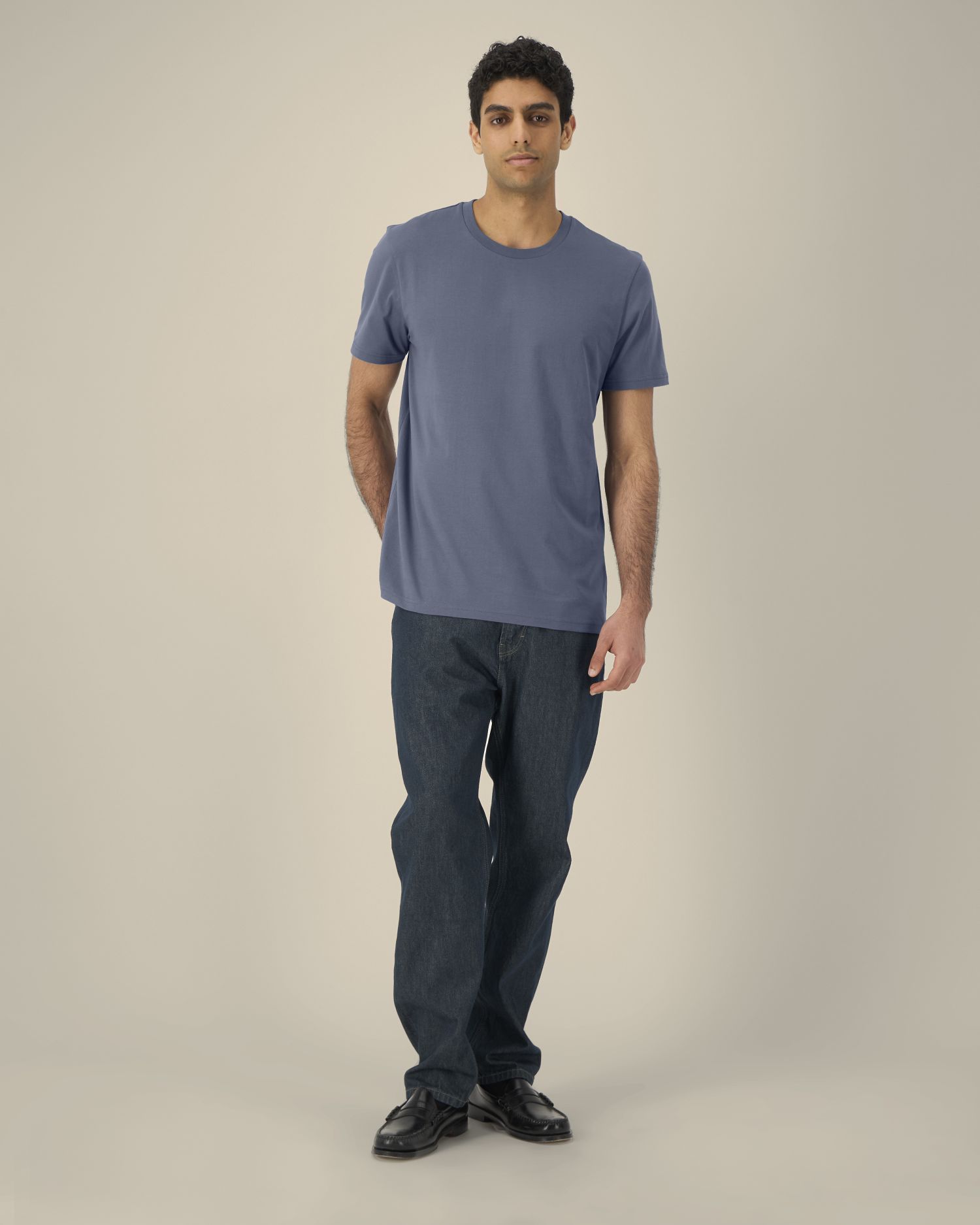 T-shirt bio unisexe Crafter Stanley/Stella personnalisable, coloris Gris bleu