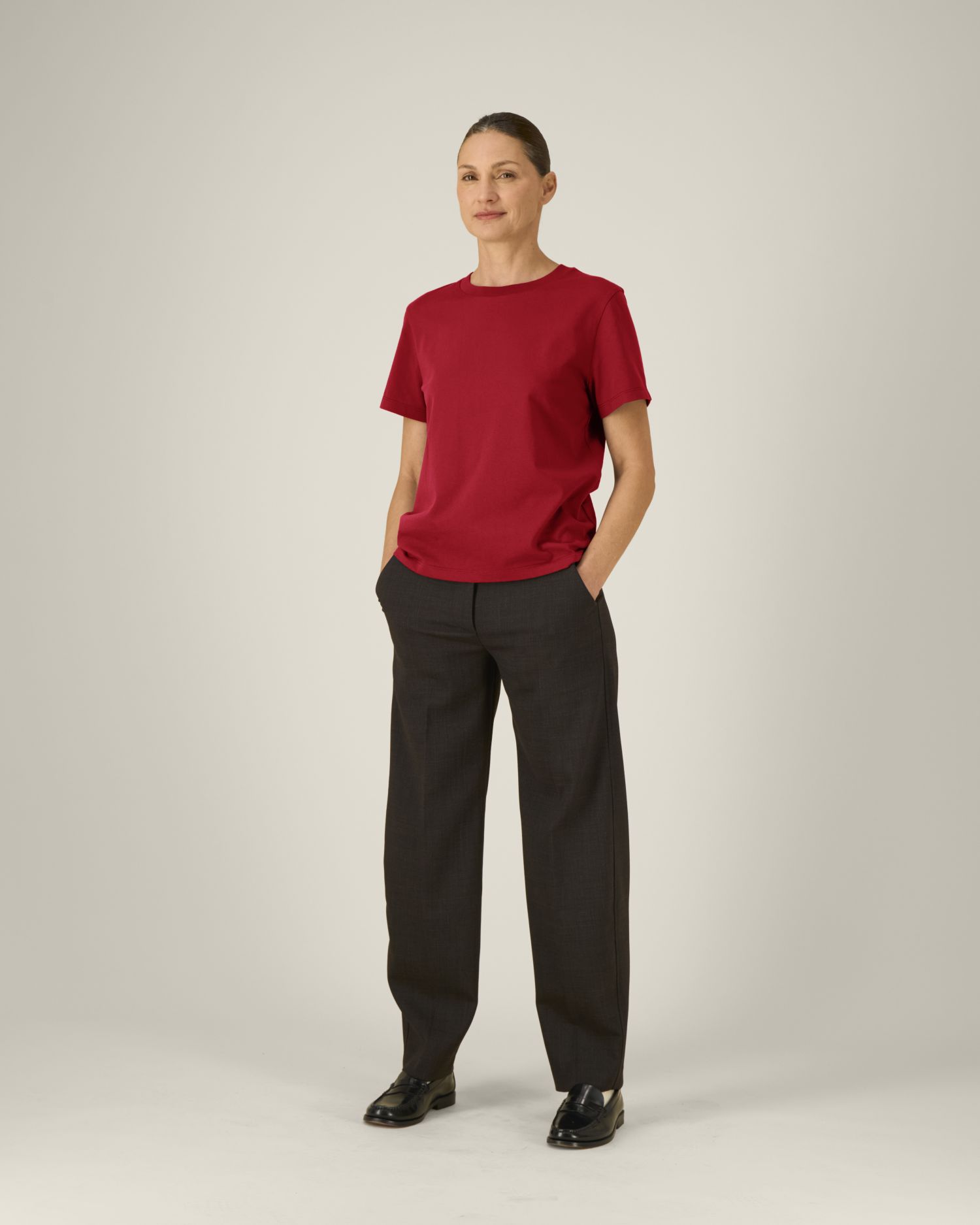 T-shirt bio femme Stella Muser Stanley/Stella personnalisable, coloris Rouge vif