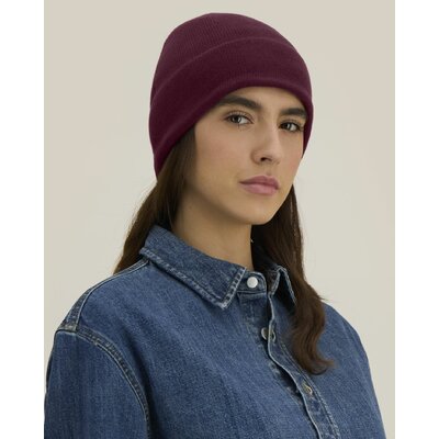 Bonnet bio Fielder Stanley/Stella personnalisable, coloris Prune