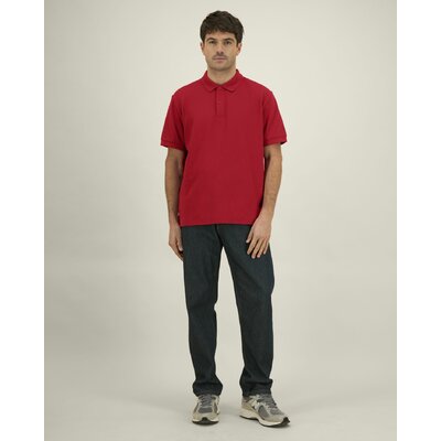 Polo bio unisexe Prepster 2.0 Stanley/Stella personnalisable, coloris Rouge vif