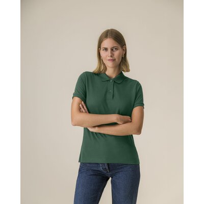 Polo bio femme Stella Coaster Stanley/Stella personnalisable, coloris Vert bouteille