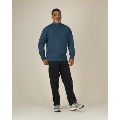 Sweat col rond bio unisexe Changer 2.0 Stanley/Stella personnalisable, coloris Bleu pétrole