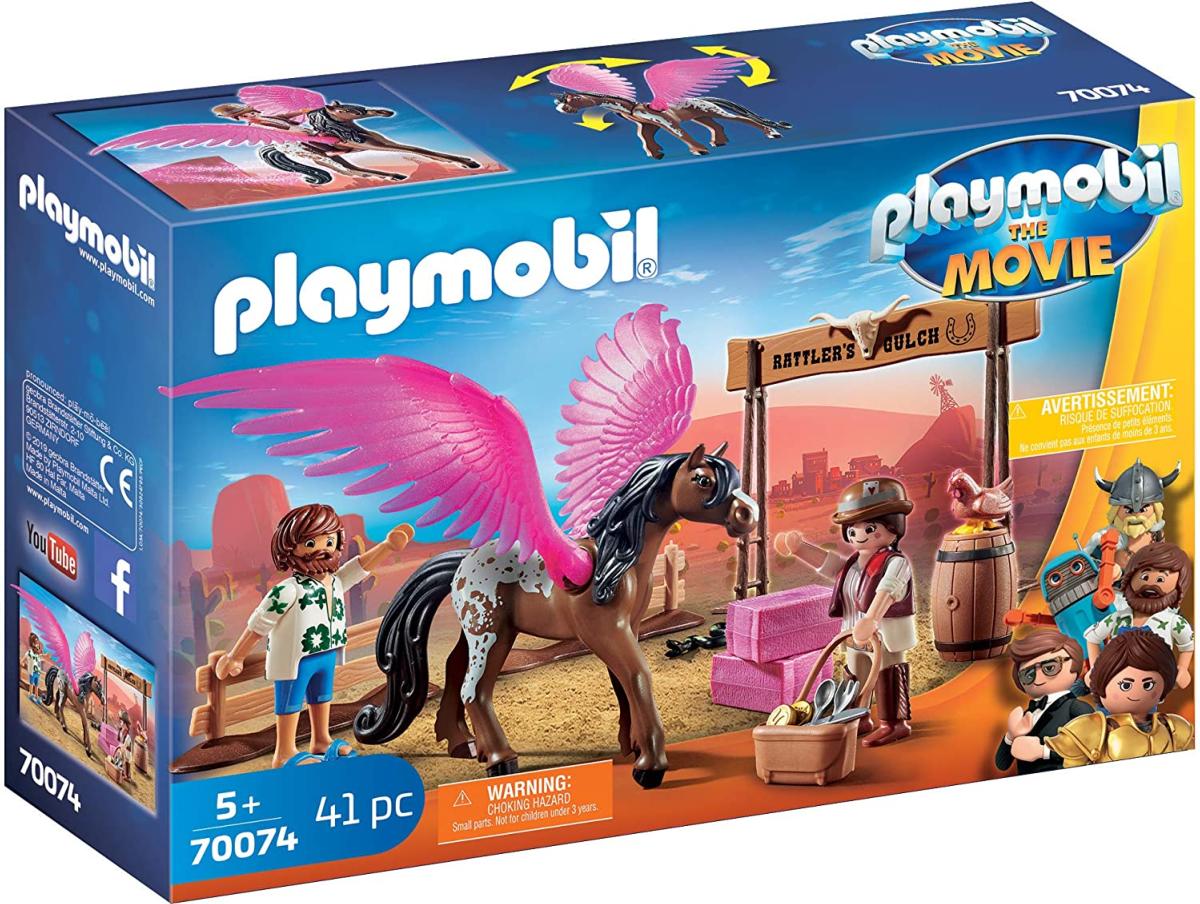 Jouet-Playmobil-The-movie-70074-Marla-et-Del-avec-cheval-aile-1-zoom