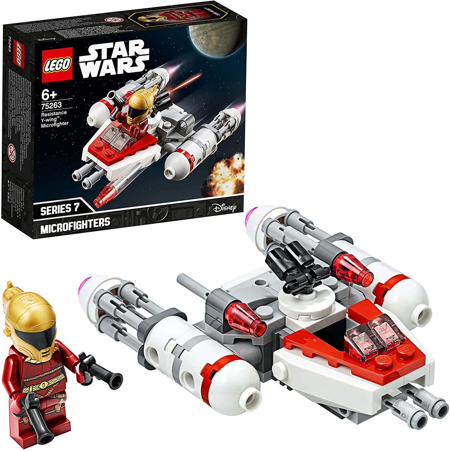 Jouet LEGO 75263 Star Wars Microfighter Y-wing de la résistence