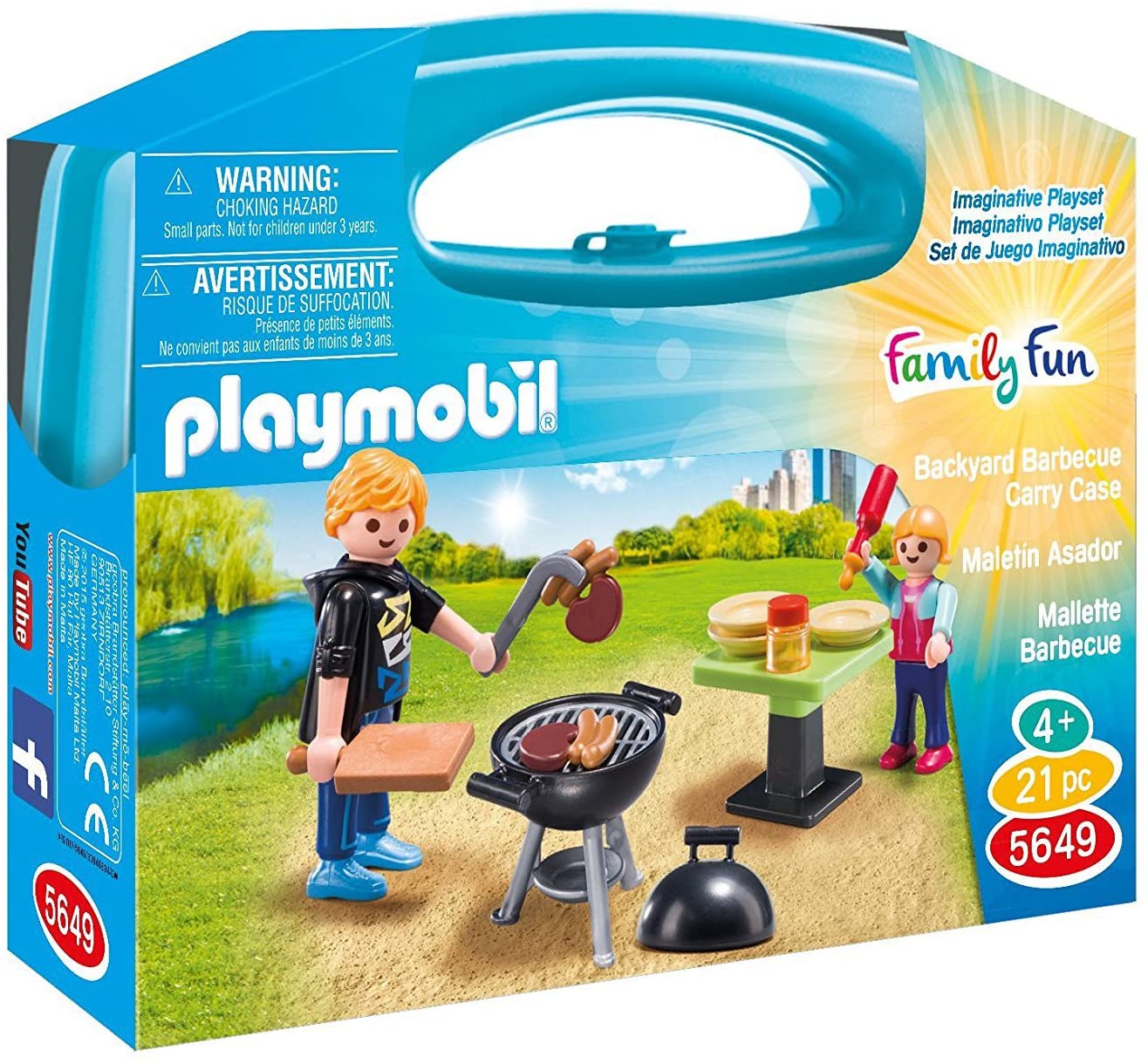 Jouet playmobil 5649 Family Fun – Malette Barbecue
