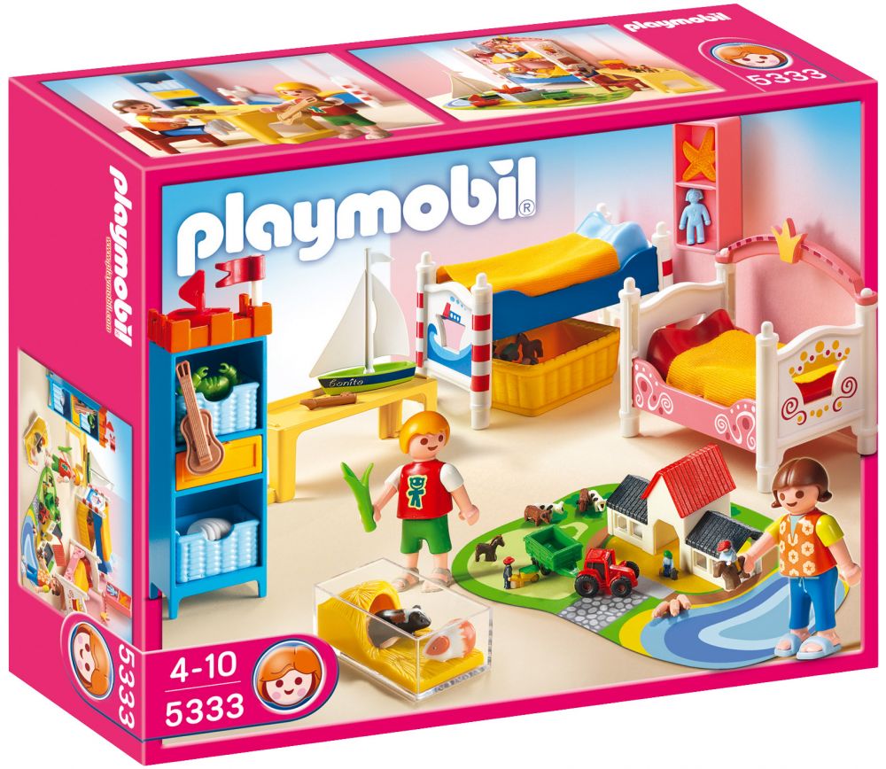 Jouet Playmobil - 5333 - Chambre des enfants avec lits décorés