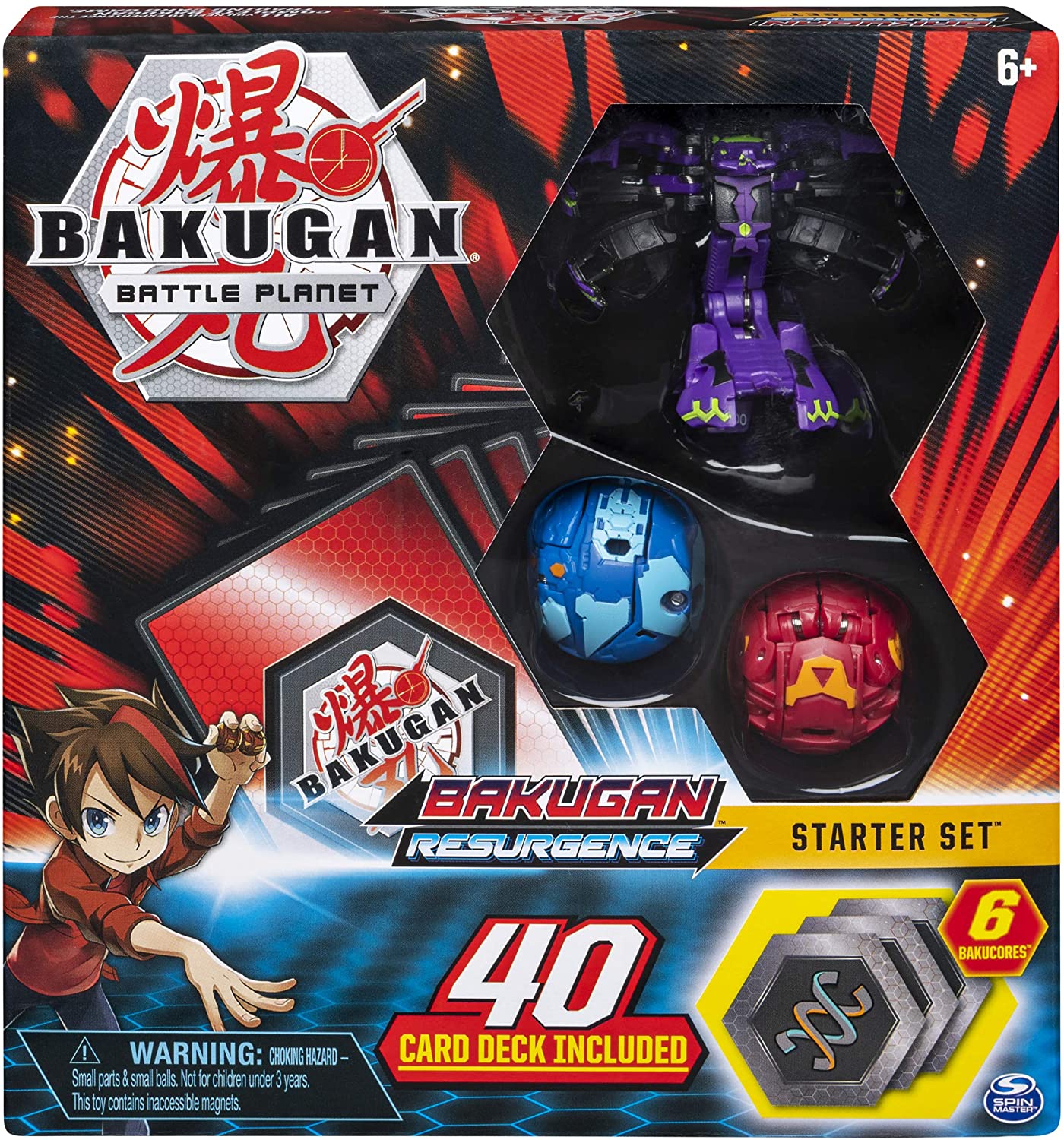 Spin Master - Bakugan Battle Plane Battle Brawlers Darkus Hydranoid