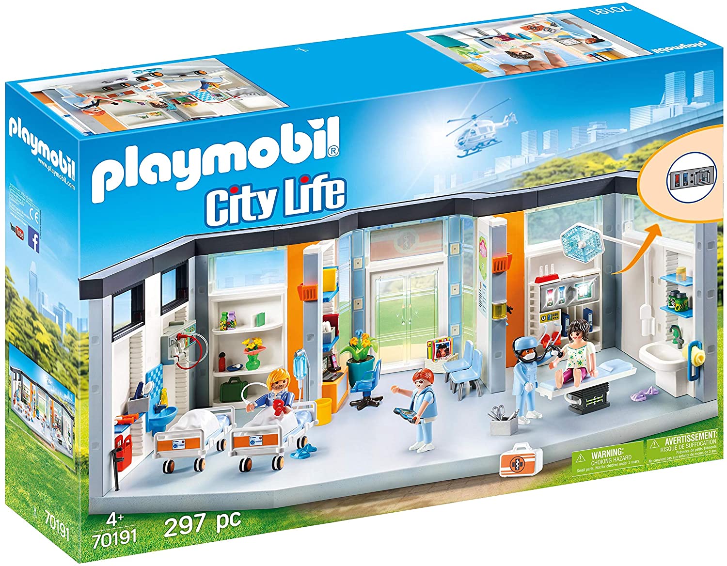 Jouet Playmobil - 70191 - Clinique Équipée 1