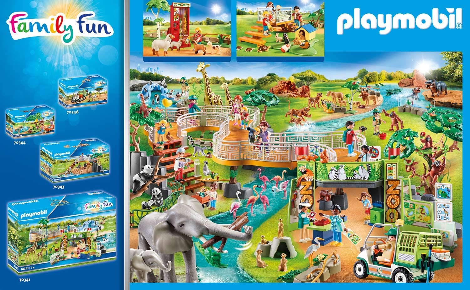 Jouet Playmobil - 70342 - Family Fun - Jardin Animalier Multicolore 2