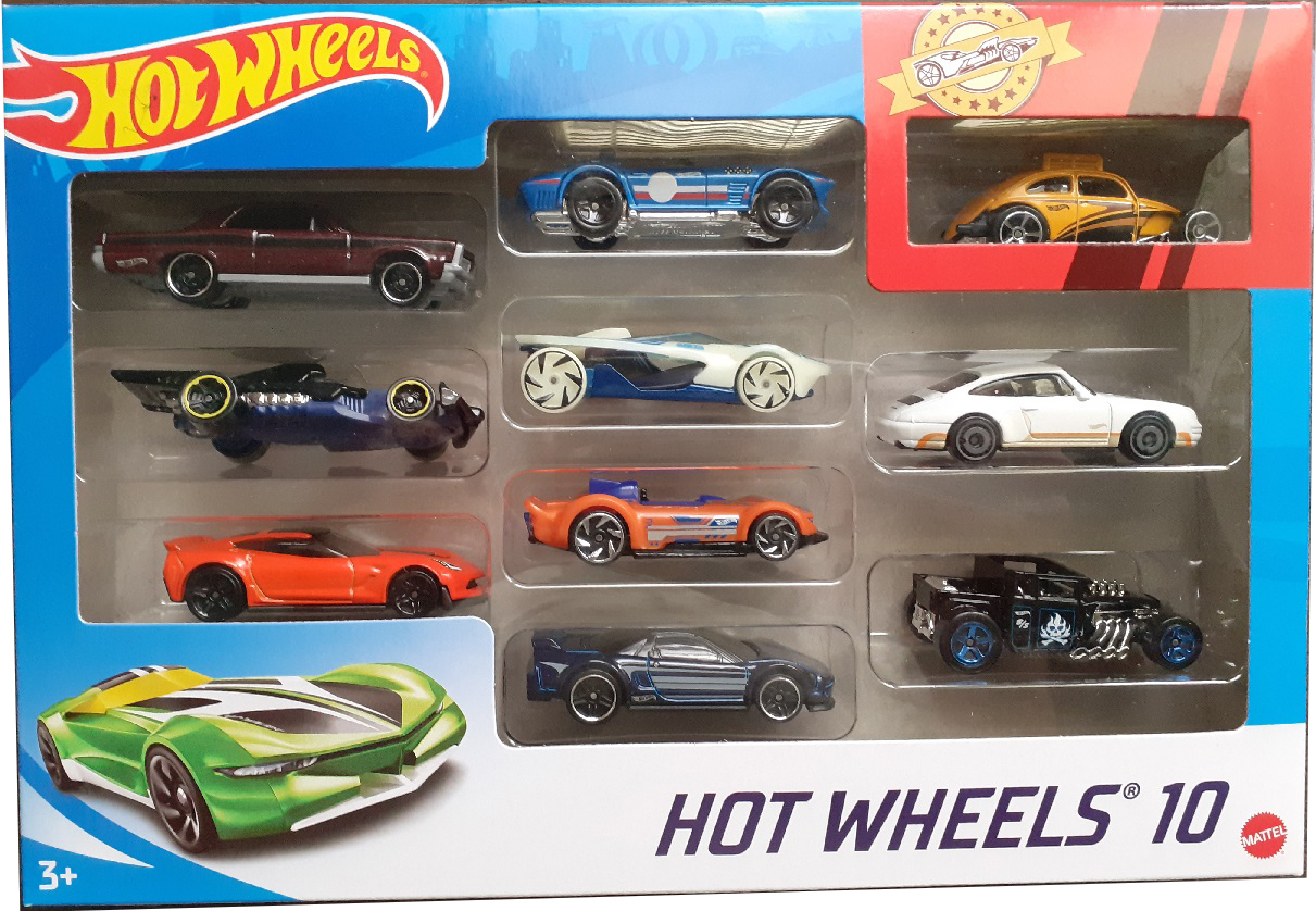 Jouet Mattel Voiture Hot Wheels Coffret x10 Voitures Ass 3