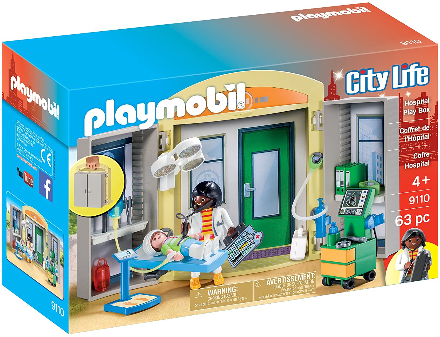Jouet Playmobil - 9110 - City Life - Salle d'opération 1