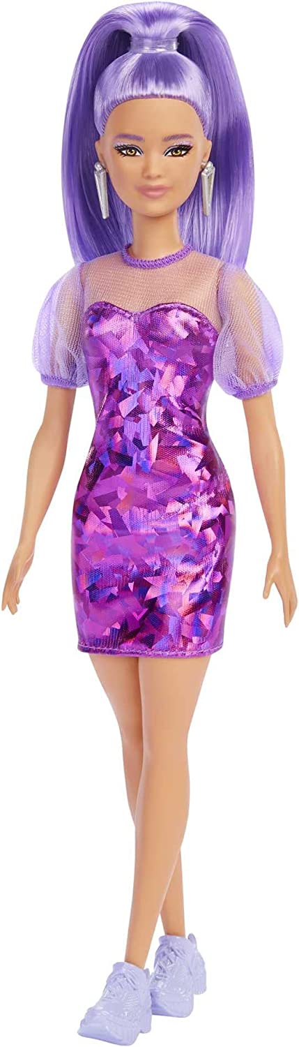 Jouet Mattel - HBV12 - Barbie Fashionistas Poupée Mannequin cheveux violets 2