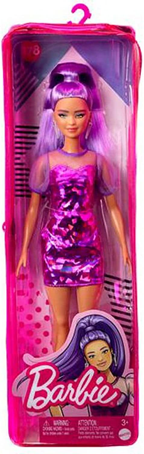 Jouet Mattel - HBV12 - Barbie Fashionistas Poupée Mannequin cheveux violets 1