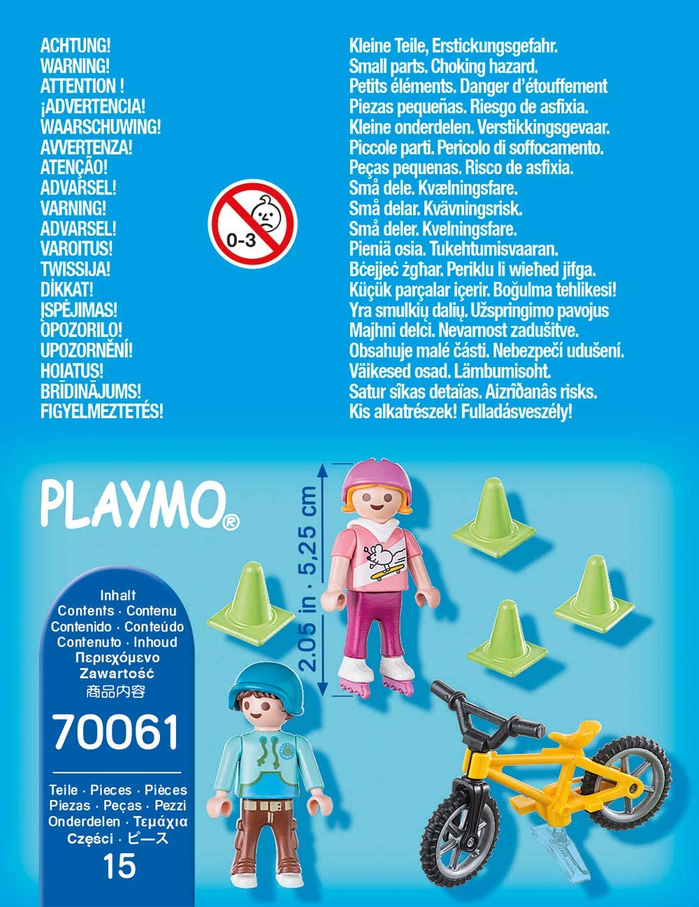 Jouet Playmobil - 70061 - Spécial PLUS - Enfants avec vélo et rollers 2