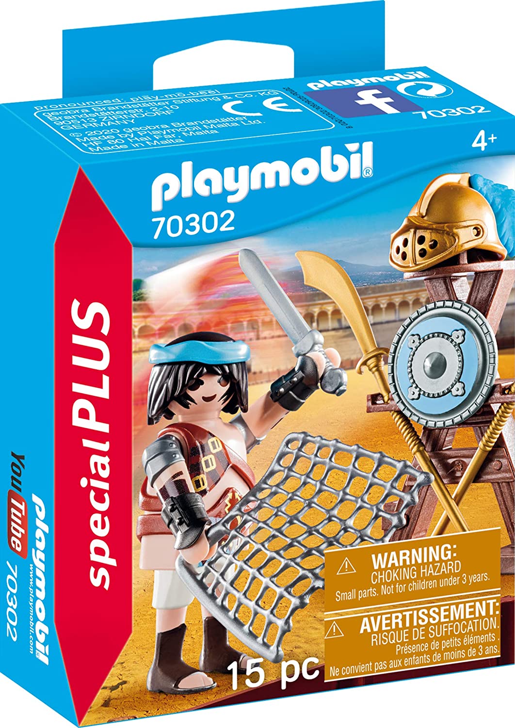Jouet Playmobil - 70302 - Spécial PLUS - Gladiateur avec armes 1