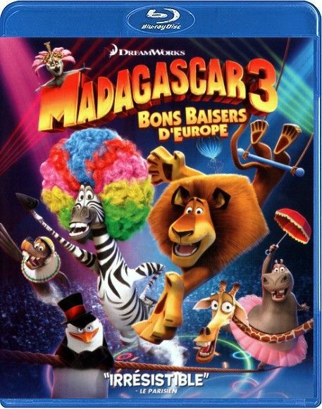film anime blu-ray Madagascar 3