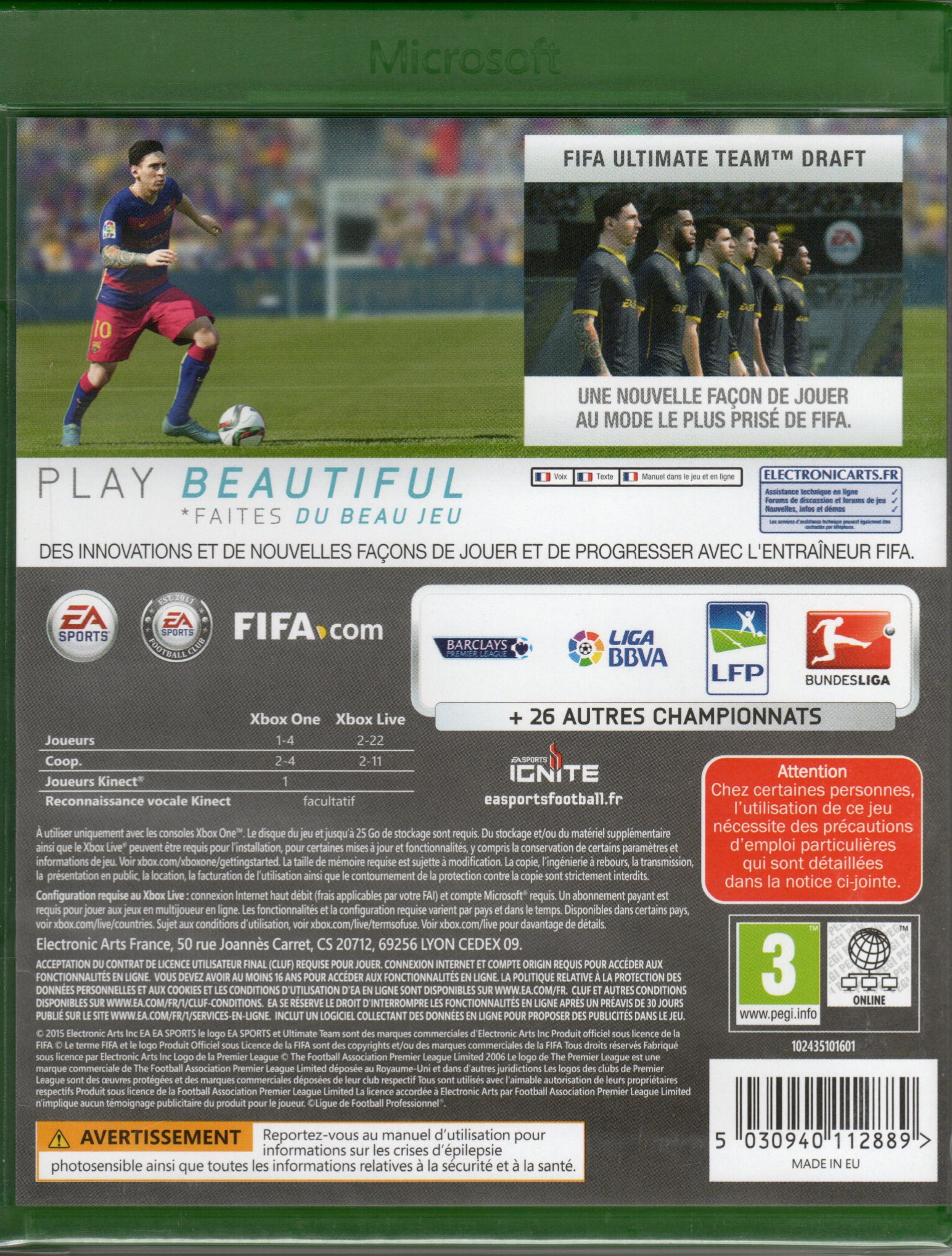 FIFA 16 XBOX ONE 2