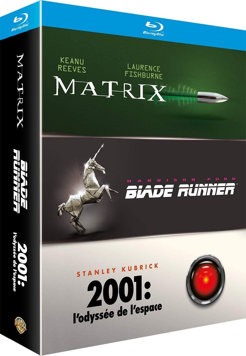 film fantastique blu ray coffret Matrix Blad Runner 2001