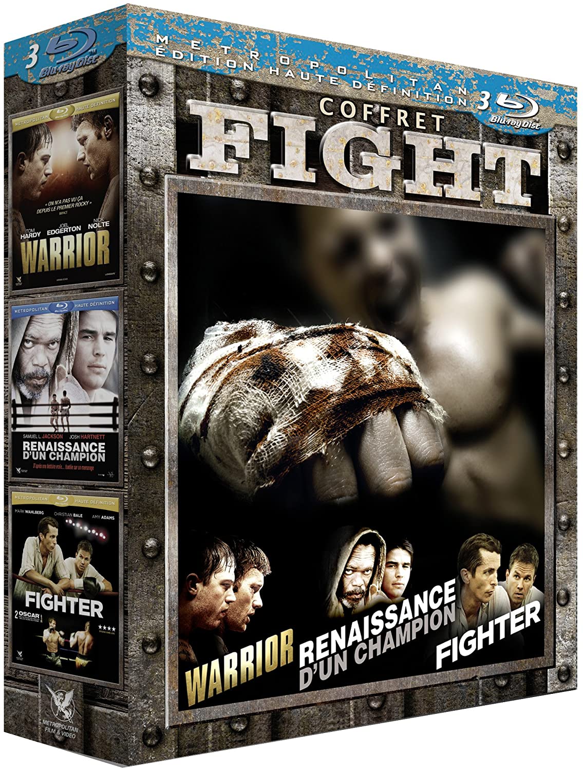 Film action Warrior + Renaissance d'un Champion + Fighter [Blu-Ray]