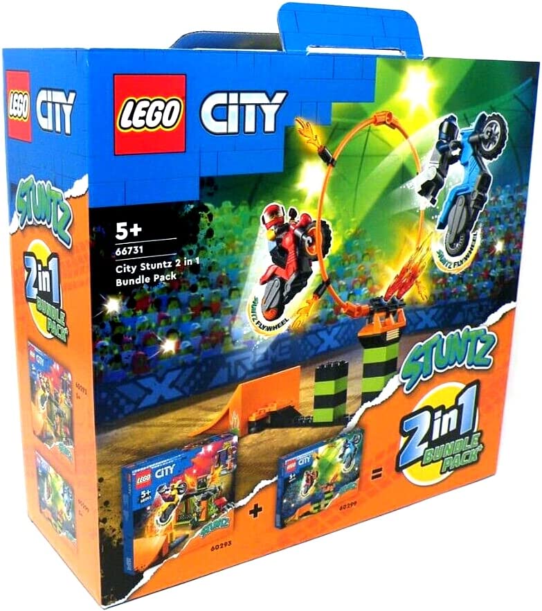 Jouet LEGO - City - 66731 - Stuntz 2 en 1 Bundle pack 60293 + 60299