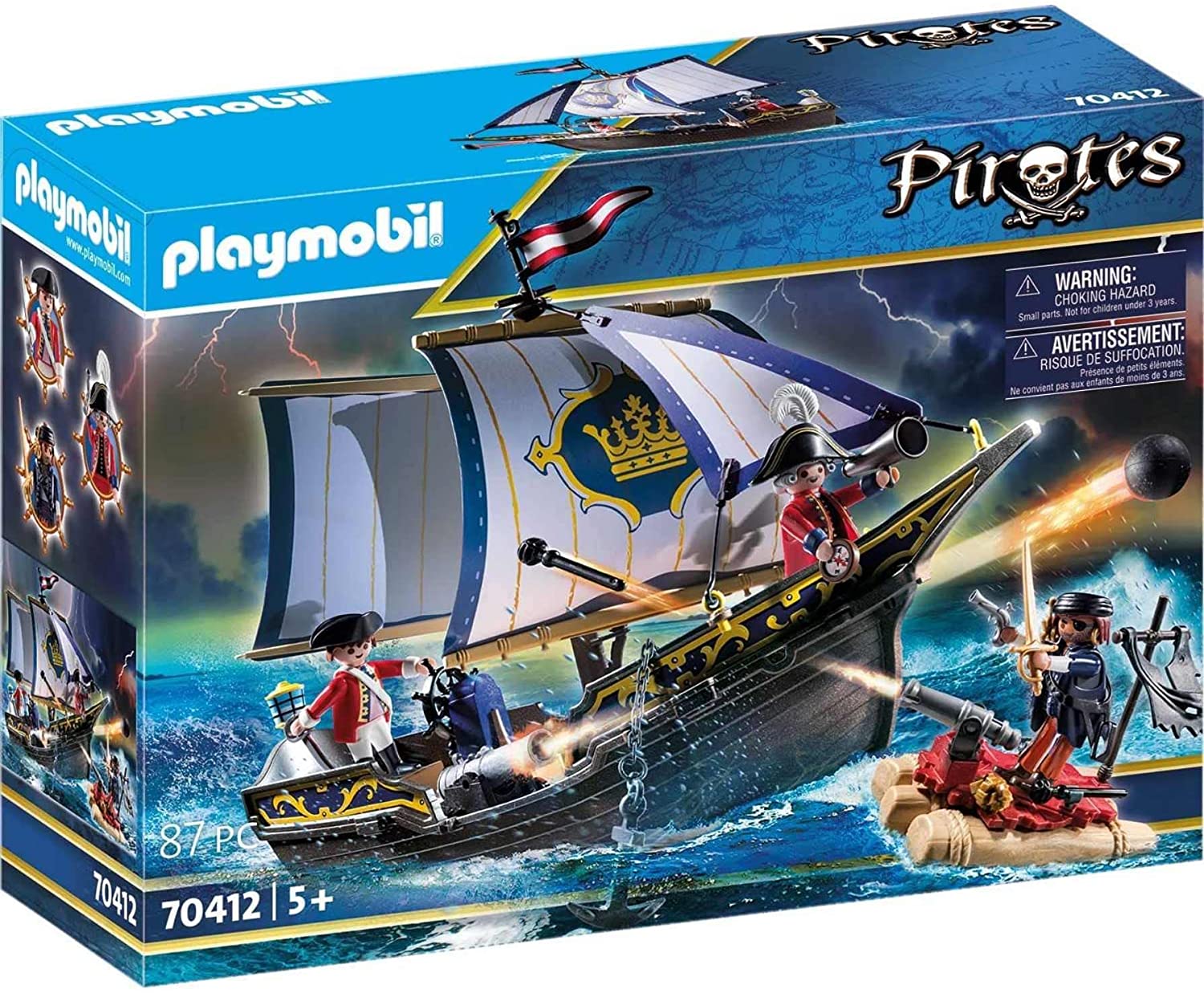 Playmobil - 70412 - Pirates - Chaloupe des Soldats et pirate