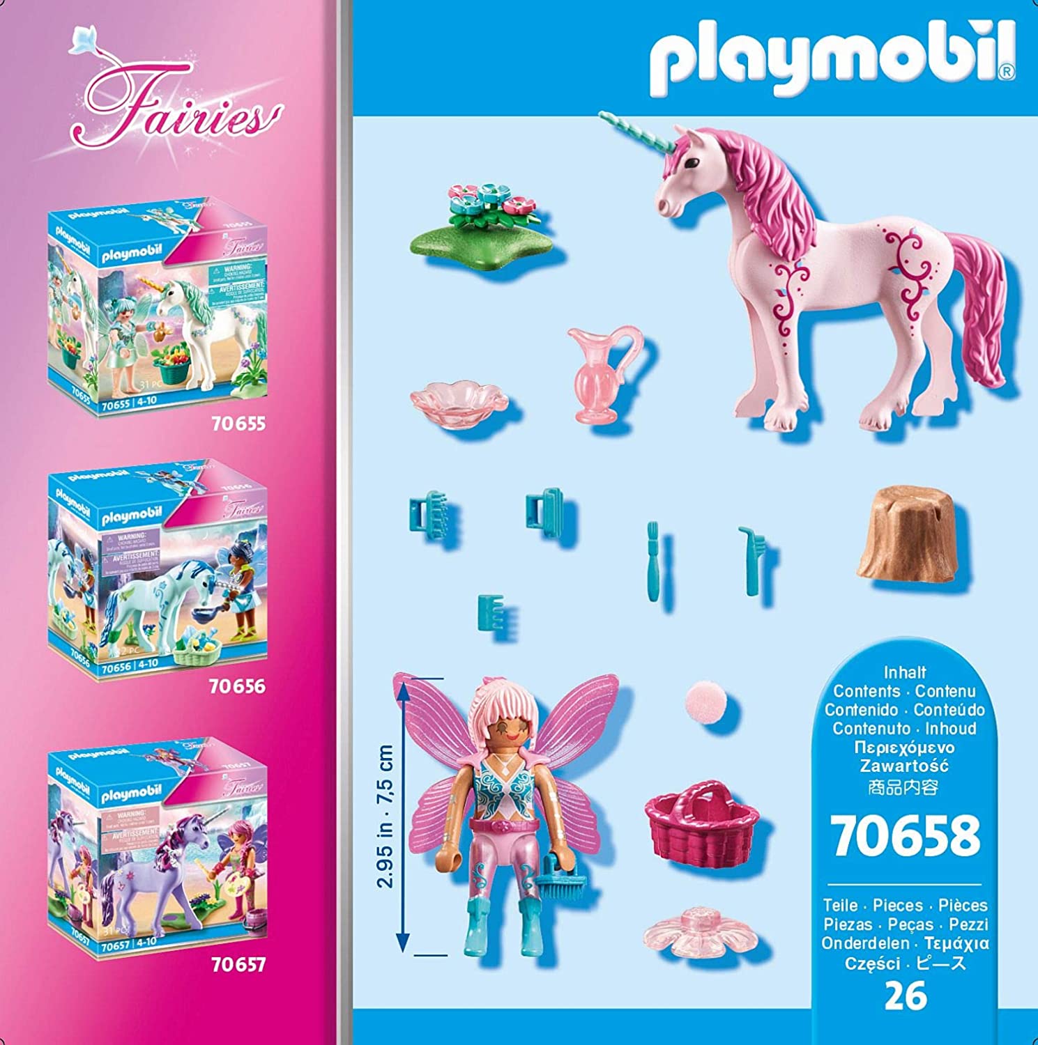 Playmobil - 70658 - Fairies - Licorne avec fée de Soin 2