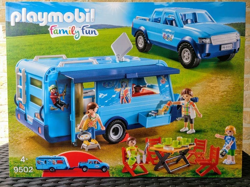 Playmobil - 9502 - Family Fun - Fun Park Pick up et Caravane