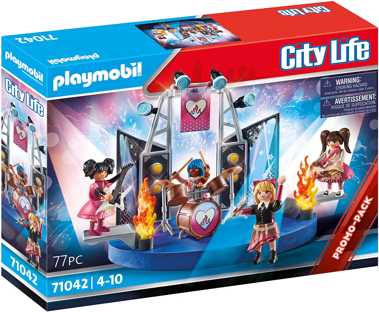 Playmobil - 71042 - City Life - Groupe de Rock Fans de Musique