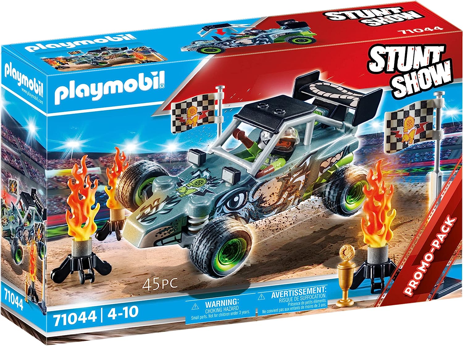 Playmobil - 71044 - Stunt Show - Cascadeur et Buggy tous terrains