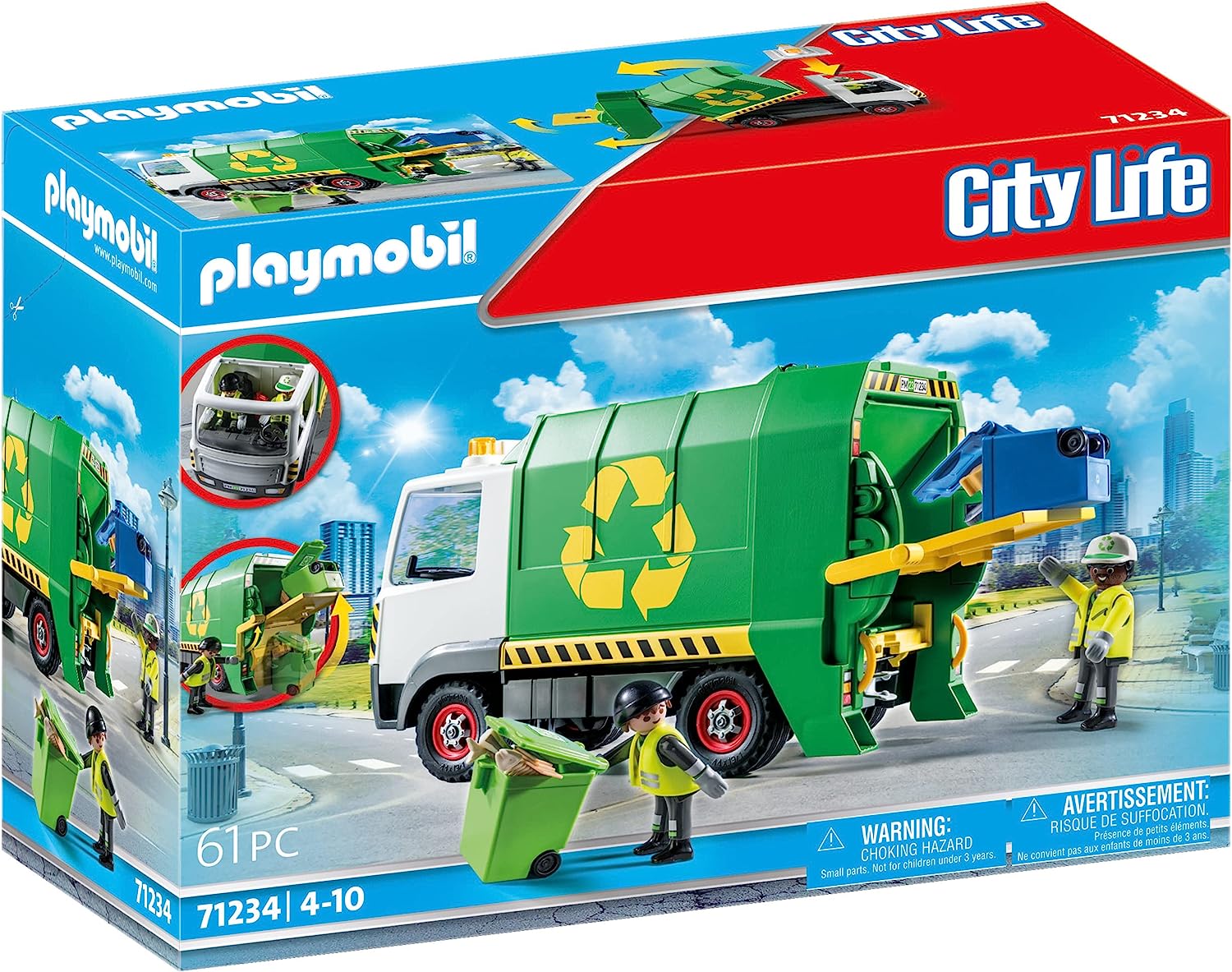 Playmobil - 71234 - City Action - Camion de recyclage