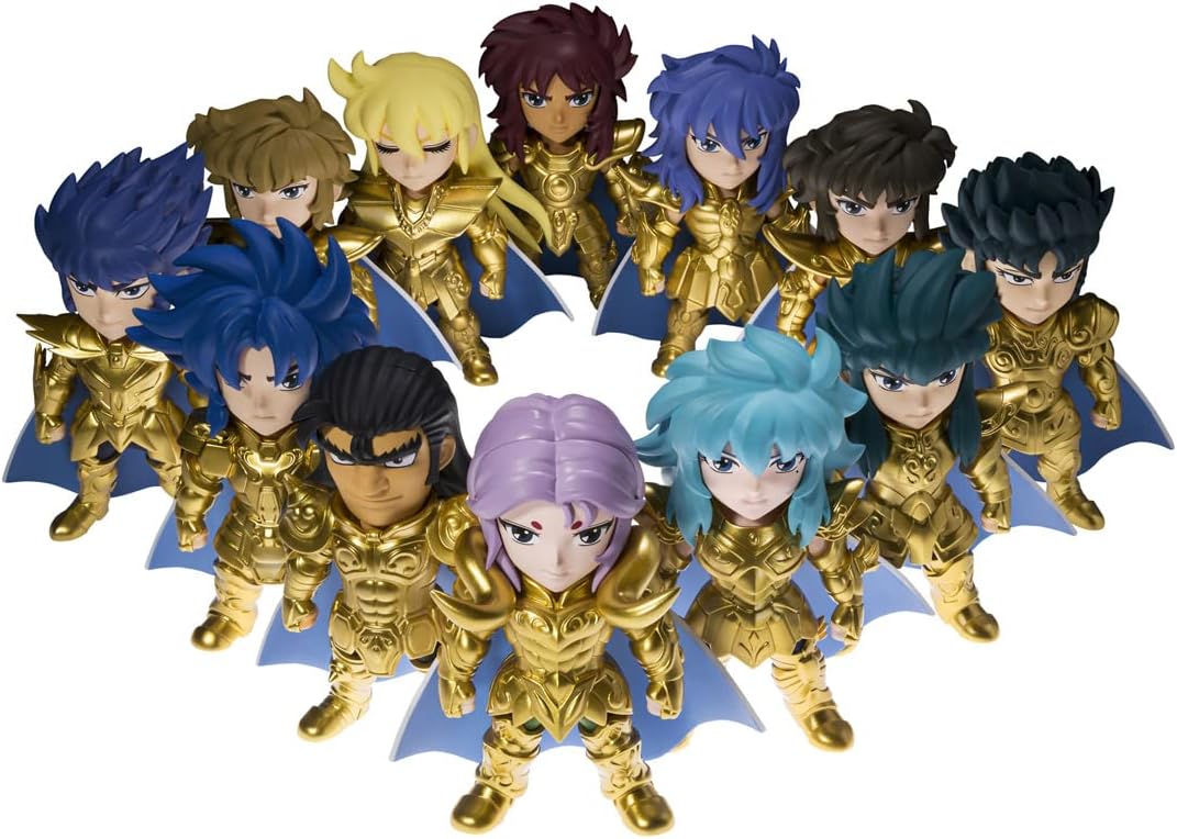 Bandai Tamashii Nations Saints Seiya Les 12 chevaliers d'or Assortiment Mini-Figurines 8cm 1