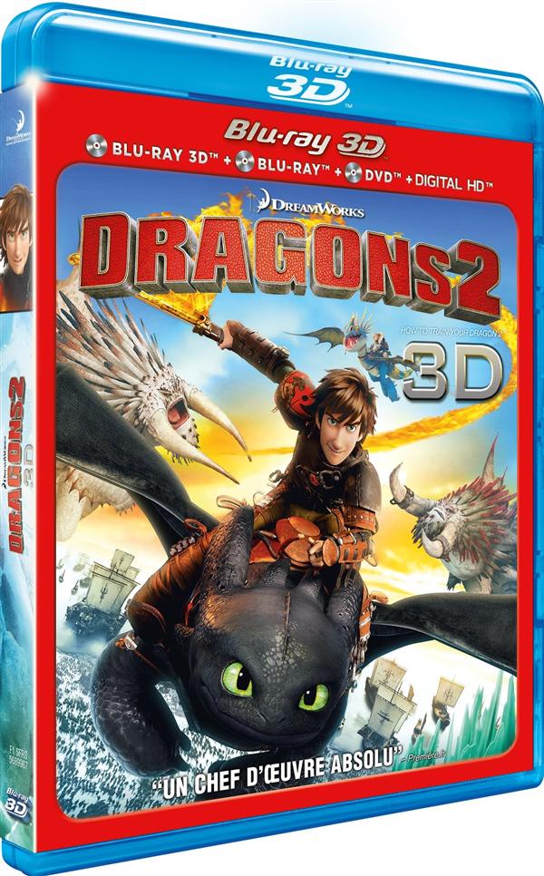 film blu ray anime Dragons 2 3D