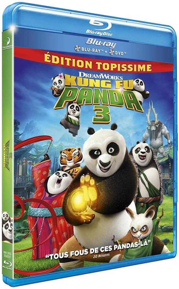 film blu ray anime Kung Fu Panda 3 édition topissime