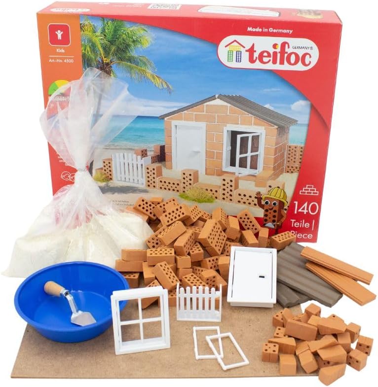 Jouet-Teifoc Construction Briques - T4500 - Maison de plage