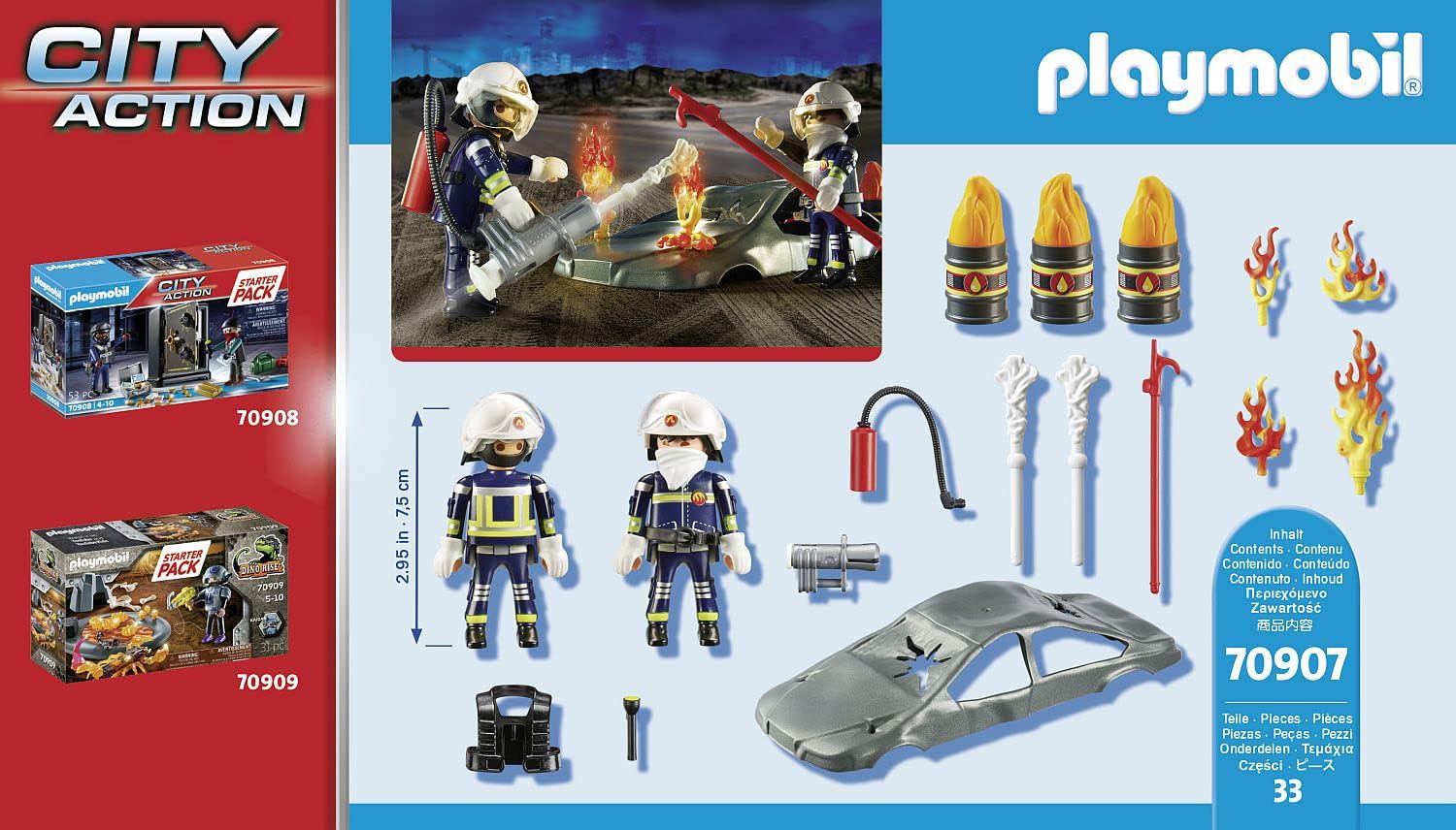 Playmobil - 70907 - City Action - Pompiers starter pack 2