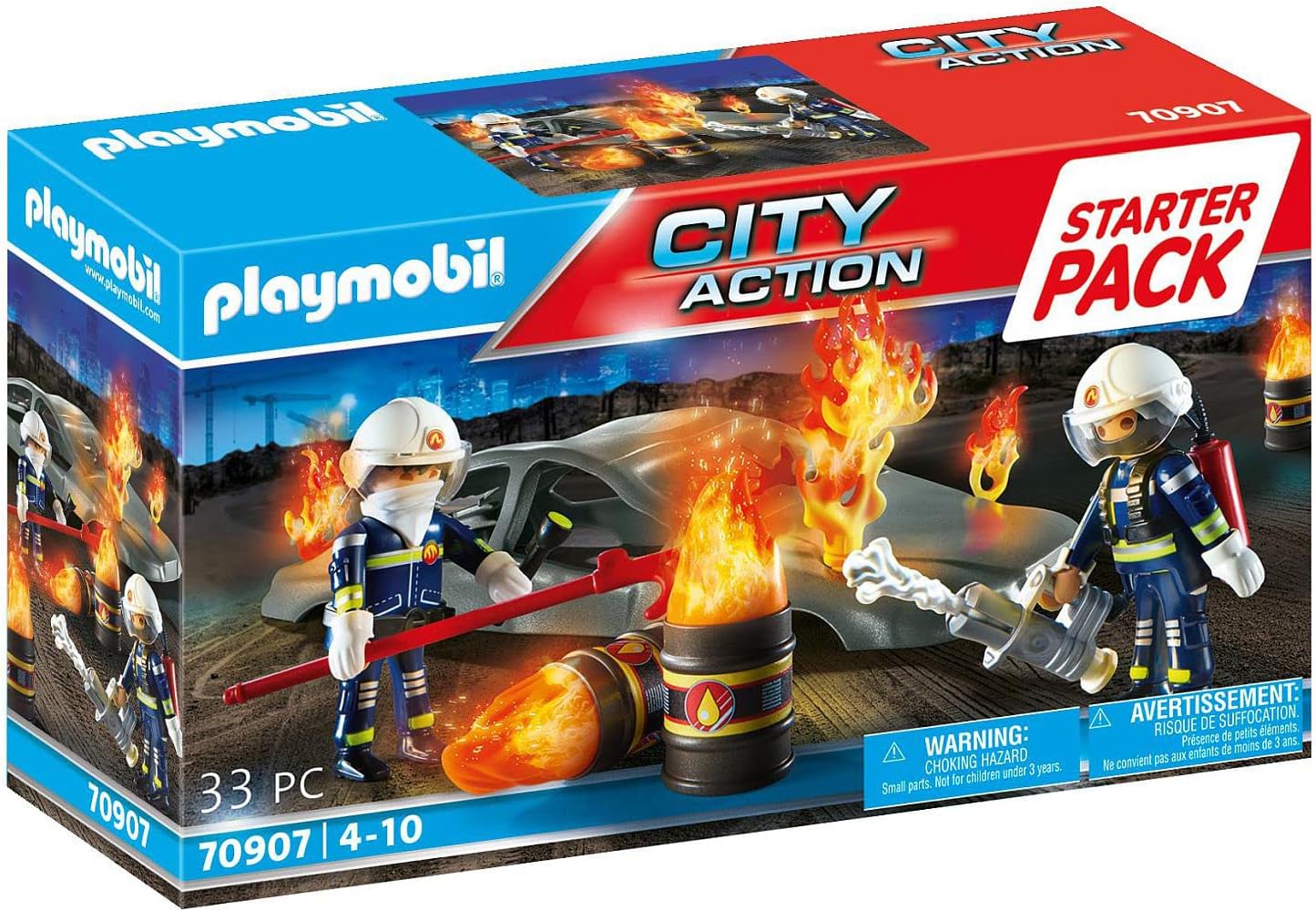 Playmobil - 70907 - City Action - Pompiers starter pack