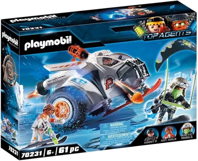 Playmobil - 70231 - Top agents - Agents spéciaux véhicule des neiges