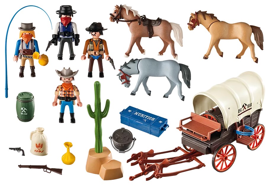 Playmobil - 5248 - Western - Chariot avec cow-boys 2