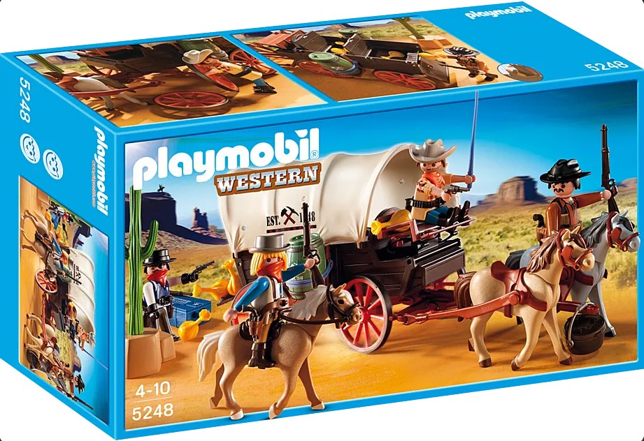 Playmobil - 5248 - Western - Chariot avec cow-boys