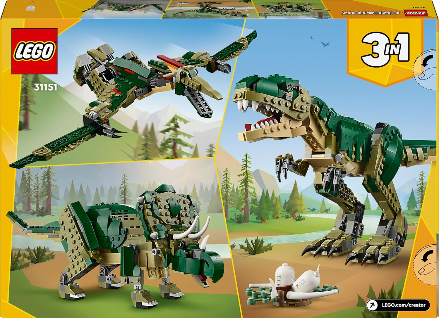 LEGO - 3151 - Creator 3 en 1 - Le T-Rex 1