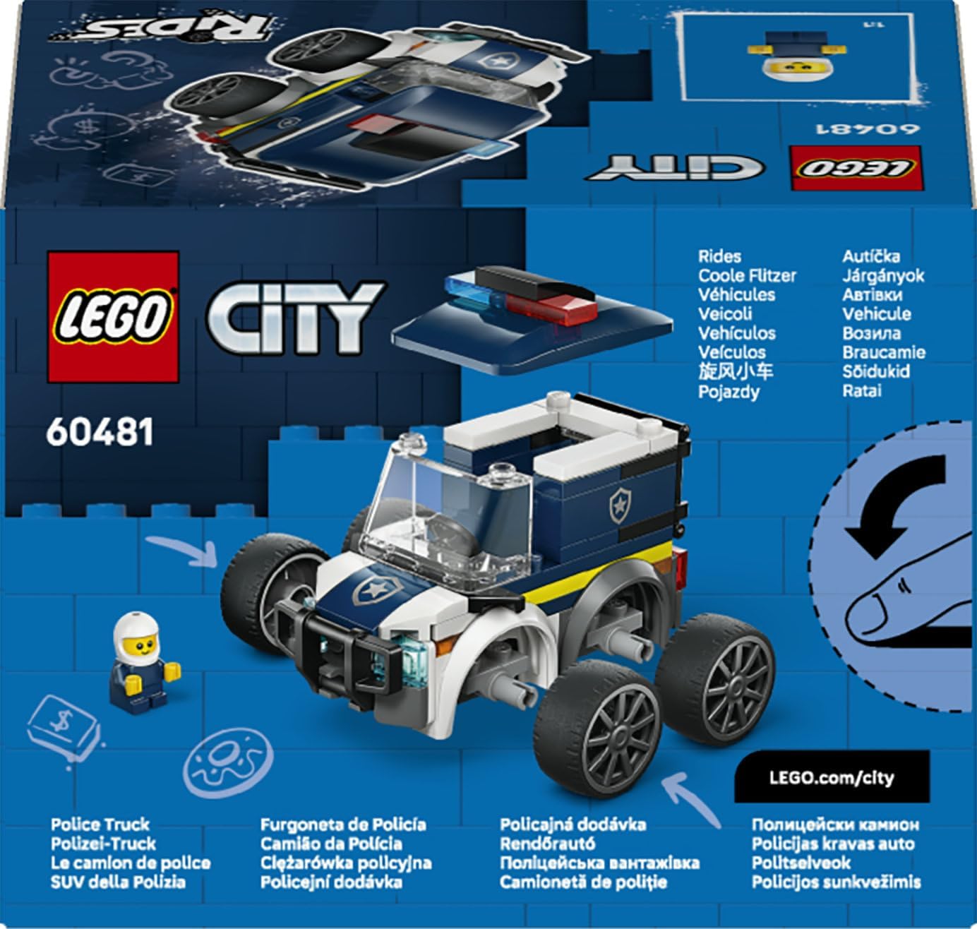 LEGO - 60481 - City - véhicules - camion de police 3
