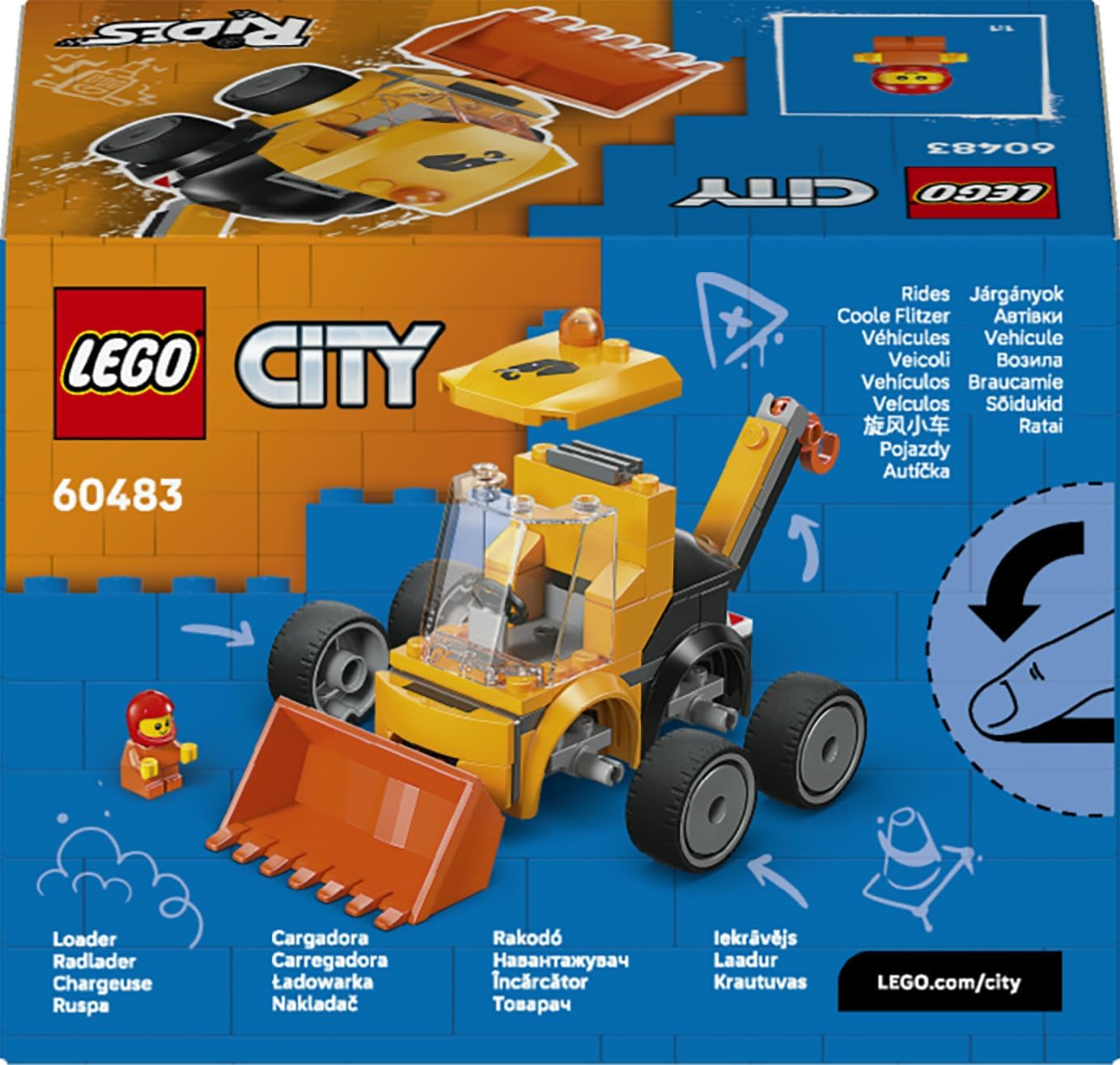 LEGO - 60483 - City - véhicules - tractopelle 3