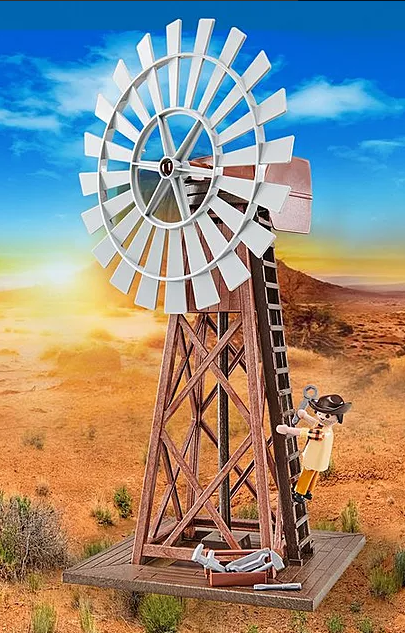 Playmobil - 1021 - Western - Moulin à vent du Far-West